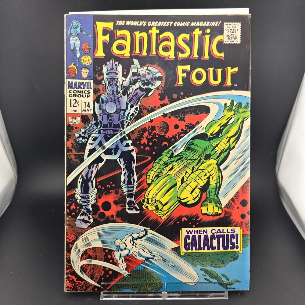 Fantastic Four 74 VG/FN 5.5 Silver Surfer Galactus Appearance Marvel Comics 1968